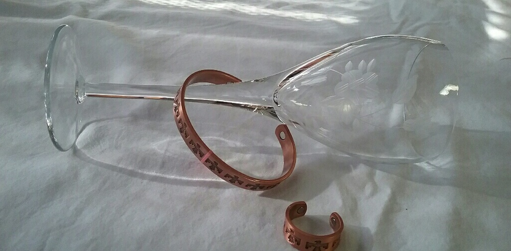 Coppertone Magnet  cuff & Ring Set